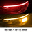 Led DRL Car Daytime Running Lights Flexible Waterproof Auto Turn Signal Yellow Brake Side Headlights Light Car Accessories