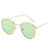 Retro Oval Small Frame Personality Sunglasses Men And Women Vacation Beach Metal Glasses