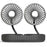 Double-Headed Hose Small Fan Usb Car Interior Creative Automotive Accessories