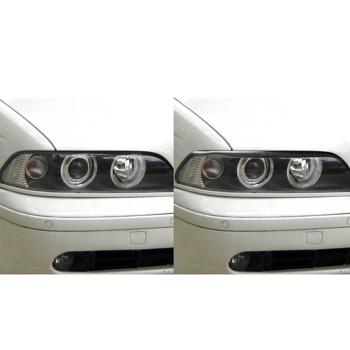 Carbon Fiber Car Exterior Modification Headlight Eyebrow Eyelash Accessories