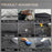 MKR Car Floor Mats For 2021-2023 Ford Bronco 3D TPE All-Weather Floor Mats - Full Set Interior Car Accessories All-Weather