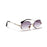 Women Oval crystal glasses eye ear ladies Rimless