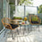 3 Pieces Rattan Furniture Set With Cushioned Chair Table