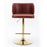 A A Furniture Swivel Barstools Adjustable Height, Modern PU Upholstered Stools