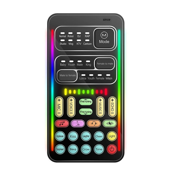 Mobile Computer Live Mini Sound Card Voice Changer Key American Tone Bmazing Slow Downer