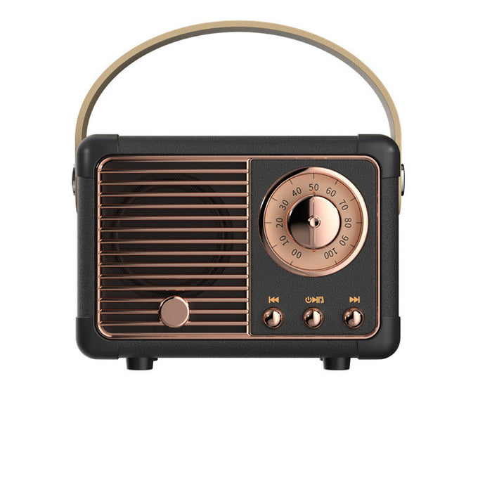 Bluetooth Audio Retro Mini Portable Wireless Card Vehicle-mounted Speakers Desktop Audio