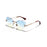 Cat Eye Retro Sunglasses Women Diamond Cut Glasses