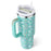 40 Oz Tumbler With Handle Straw Insulated, Stainless Steel Spill Proof Vacuum Coffee Cup Tumbler With Lid Tapered Mug Gifts For Valentine Lover Suitable For Car Gym Office Travel