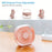 Random Color New Desktop Small Fan Rechargeable Desktop Fan Portable Office Student Dormitory Home Mini Fan Mute