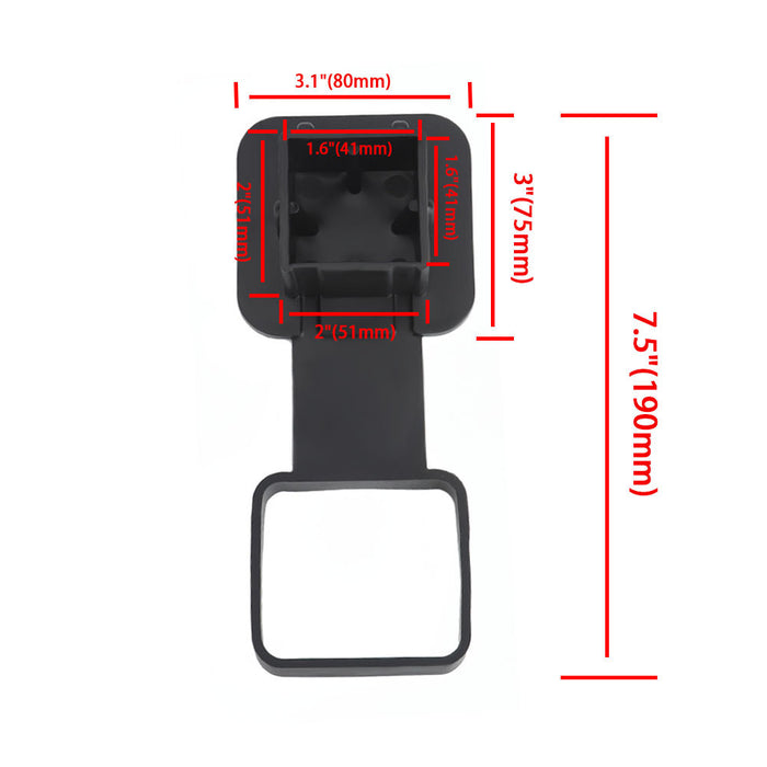 Modified Car Accessories Square Mouth Traction Dustproof Protective Cover