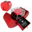 Fashion Jewelry Box Red Apple Christmas Gift Necklace Eternal Rose For Girl Mother's Day Valentine's Day Gifts With Artificial Flower Rose Flower Jewelry Box