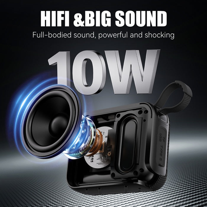 JYX L3 Portable Mini Wireless Speaker & Compact And Lightweight & Supports USB & TF Card, TWS & Excellent Sound Quality & Indoor And Outdoor Party Speakers & Holiday Gifts